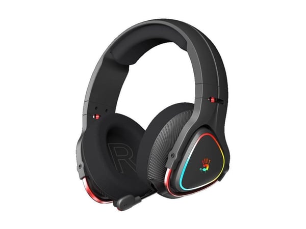 A4tech Bloody MR710 - Hodesett - on-ear - Bluetooth / 2,4 GHz radiofrekvens - kablet, trådløs - 3,5 mm jakk - svart A4tech Bloody MR710 - Hodesett - on-ear - Bluetooth / 2,4 GHz radiofrekvens - kablet, trådløs - 3,5 mm jakk - svart