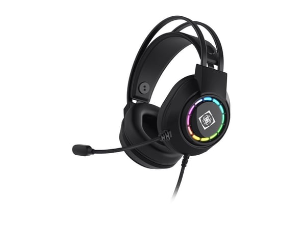 DELTACO GAMING DH220 - Headset - fullstorlek - kabelansluten - USB - svart