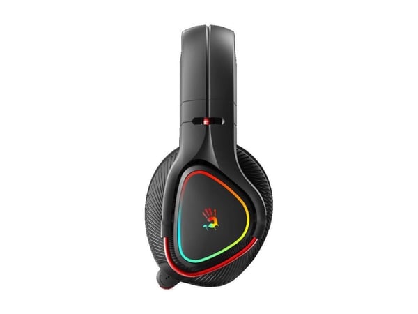 A4tech Bloody MR710 - Hodesett - on-ear - Bluetooth / 2,4 GHz radiofrekvens - kablet, trådløs - 3,5 mm jakk - svart