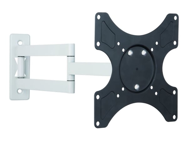 TECHly - Monteringssett (veggbrakett) - tippbar - for LCD-skjerm - 3 joints - svart og hvitt - skjermstørrelse: 19"-37"