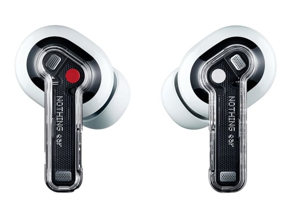 Nothing ear - True wireless-hörlurar med mikrofon - inuti örat - Bluetooth - aktiv brusradering - vit