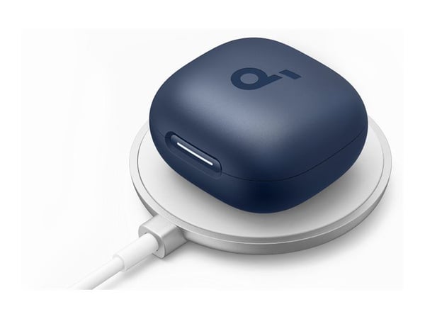Soundcore P40i - True wireless-hörlurar med mikrofon - inuti örat - Bluetooth - aktiv brusradering - marinblå