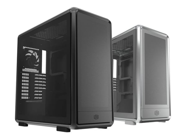 Cooler Master MasterFrame 600 Mesh - Mid tower - SSI CEB - genomskinlig sidopanel (härdat glas) (ATX) - svart - USB/ljud