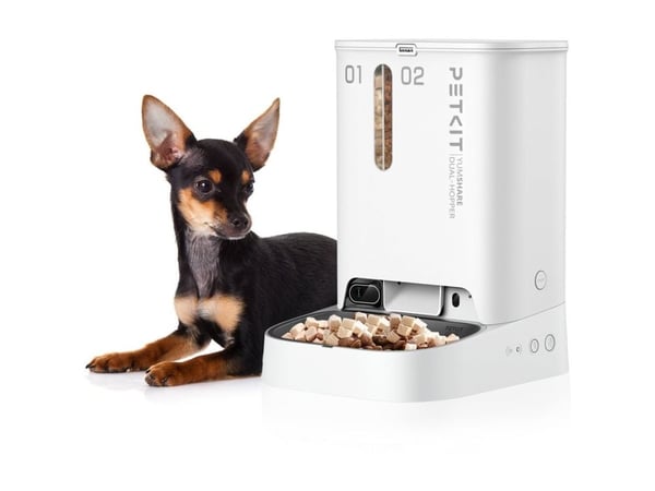 PETKIT YumShare Dual-hopper - Matare - automatisk - för katter, hundar