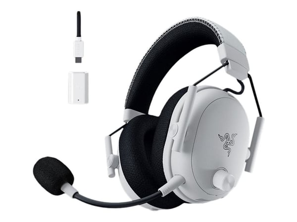 Razer BlackShark V3 Pro, Langallinen & langaton, Pelaaminen, 12 - 28000 Hz, 367 g, Kuulokkeet, Valkoinen