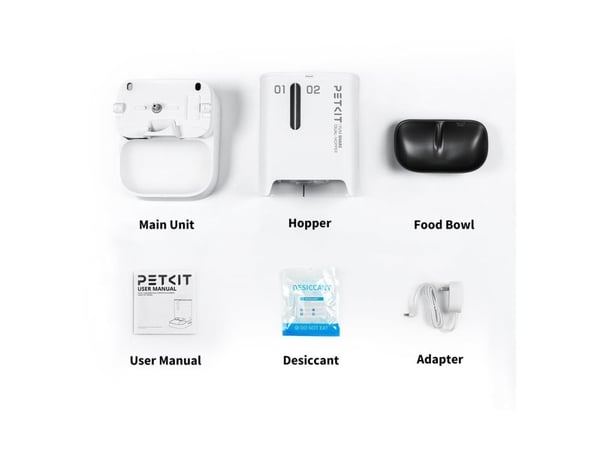 PETKIT YumShare Dual-hopper - Matare - automatisk - för katter, hundar