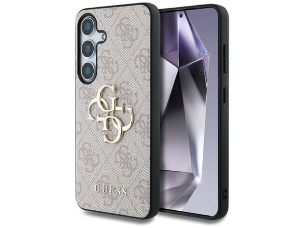GUESS tapauksessa SAMSUNG S25 Plus GUHCS25M4GMGPI (4G PU Big Logo) vaaleanpunainen