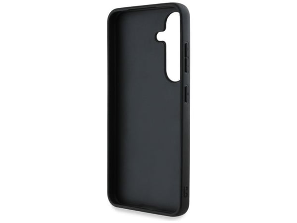 Kotelo Guess Grained Big 4G Logo Small Classic Logo Samsung Galaxy S25 vaaleanpunainen