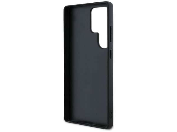 Guess Grained Big 4G Logo Small Classic Logo case for Samsung Galaxy S25 Ultra black
