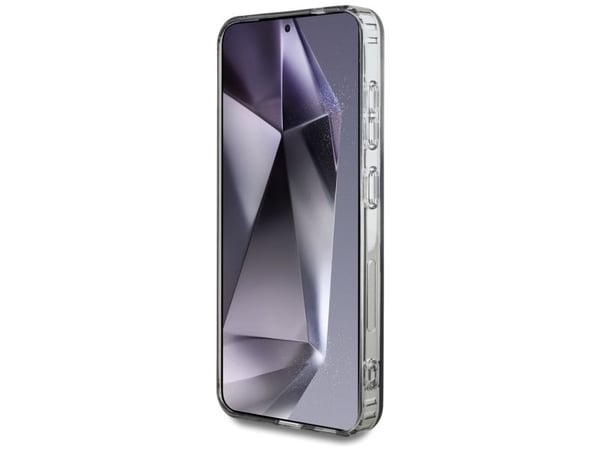 Karl Lagerfeld Button Karl Head Painettu Logo MagSafe tapauksessa Samsung Galaxy S25 musta