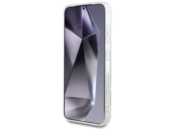 Karl Lagerfeld Rhinestones Karl Head-logo deksel til Samsung Galaxy S25 i gjennomsiktig