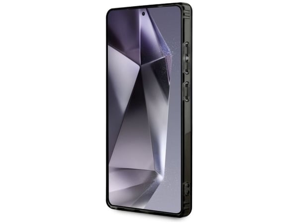 Mercedes AMG Double Layer Rhombs MagSafe Samsung Galaxy S25 Ultra puhelimen kotelo mustana ja punaisena