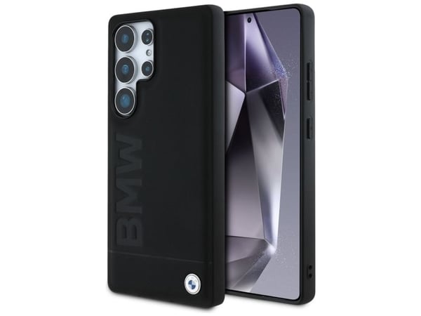 Deklas BMW i lær med tekst til Samsung Galaxy S25 Ultra, svart