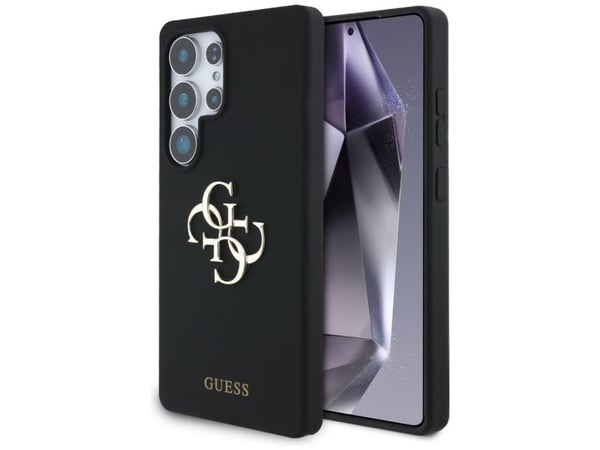 Veske Guess Silikon Big 4G Logo Bottom Script Samsung Galaxy S25 Ultra svart