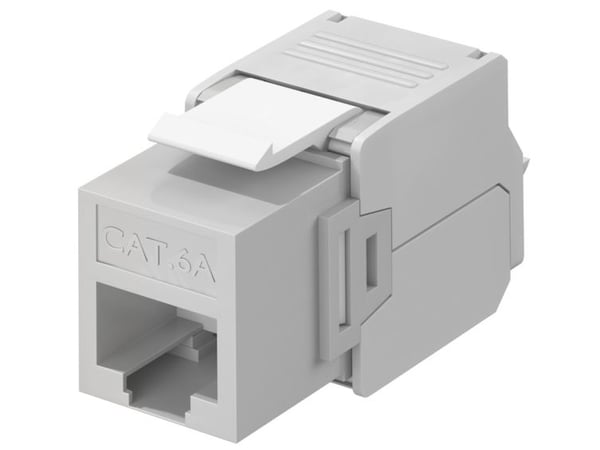 Goobay 90693, Platt, Grå, RJ-45, LSA, Honkoppling, 22/26