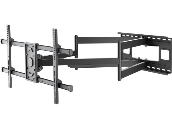 Goobay Pro - Fäste - extra stor - för platt panel - full rörelse - stål - svart - skärmstorlek: 43"-90" - väggmonterbar