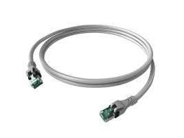 SACON patchkabel DualBoot PushPull IP20, kat. 6A (klass EA), grå, 2 m
