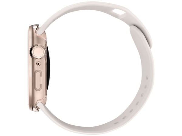 "Uniq Voute-deksel i herdet glass til Apple Watch 10 (46 mm) - Rose Gold