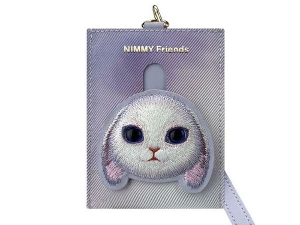 Plånbok/fodral för kort Big Eyed Pet 2.0 Rabbit lila