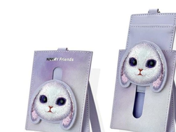 Plånbok/fodral för kort Big Eyed Pet 2.0 Rabbit lila