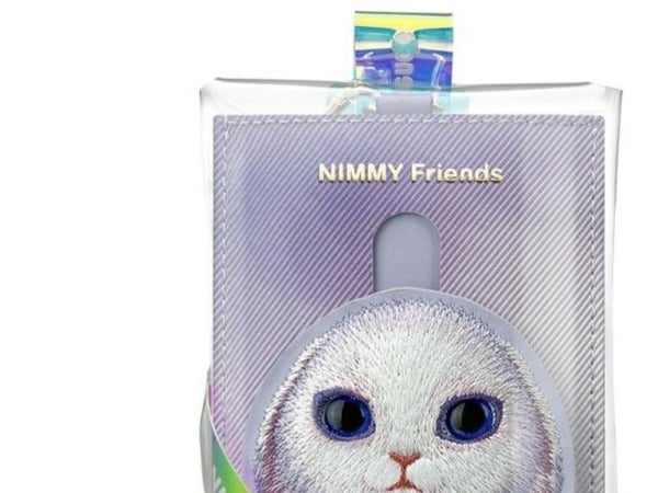 Nimmy kortlommebok lilla/lilla Big Eyed Pet 2.0 Rabbit