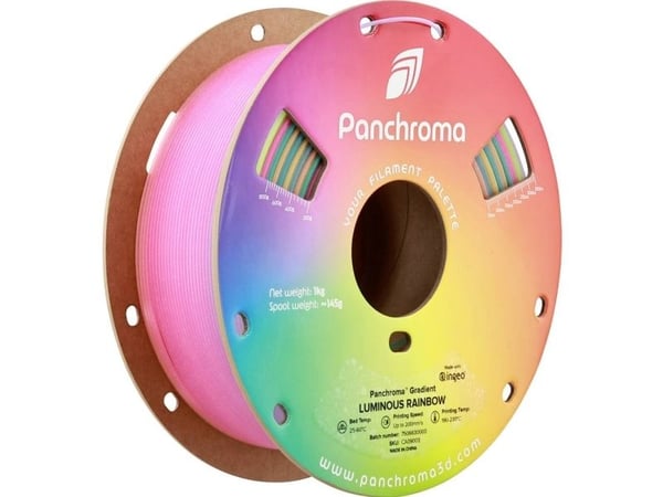 Polymaker Filament PolyLite Luminous PLA 1,75 mm 1 kg - Rainbow