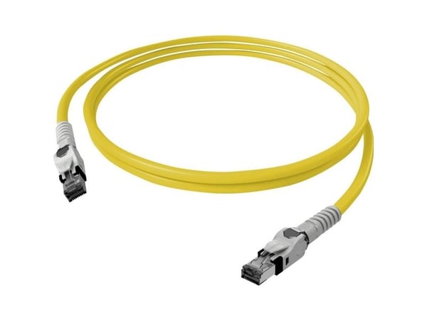 EasyLan CP1OYMSMS0020, 2 m, Cat6a, S/FTP (S-STP), RJ-45, RJ-45, Gul