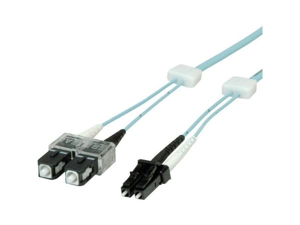 saCon valokaapeli 50/125m OM3, LC/SC, turkoosi, turkoosi, 3 m SaCon valokaapeli 50/125m OM3, LC/SC, turkoosi, 3 m