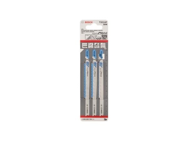 Bosch 2 608 636 705, Figursågblad, Gjuten aluminium, Epoxi, Profil, Smårgåsmaterial, Metallplåt (tunn), Bimetall, 1,2 mm, 13,2 cm, 5 styck