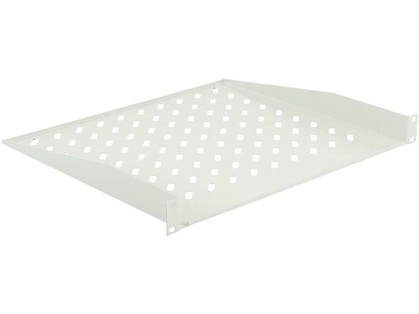 Lanview by Logon - Hylla för rack - kan monteras i skåp - svart, RAL 9005 - 1U - 19"