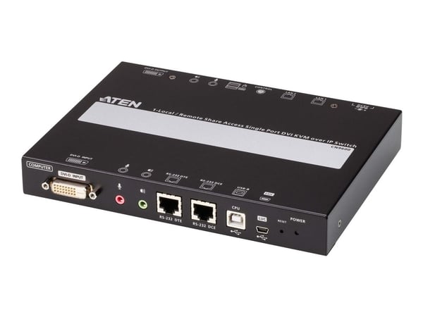 ATEN CN9600 DVI KVM over IP Switch - Fjernkontrollenhet - 1GbE