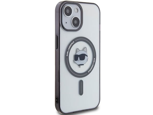 iPhone 15 6,1 Karl Lagerfeld KLHMP15SHCHNOTK permatomas deklas IML Choupette`s Head MagSafe