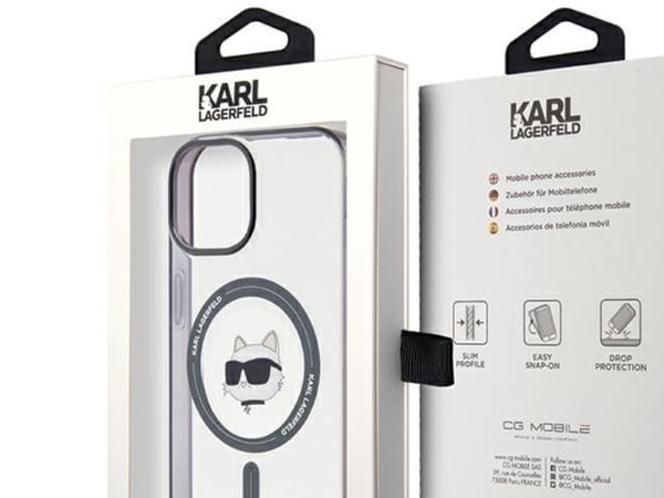 Karl Lagerfeld IML Choupette MagSafe-skal för Apple iPhone 15 / 14 / 13 – klar