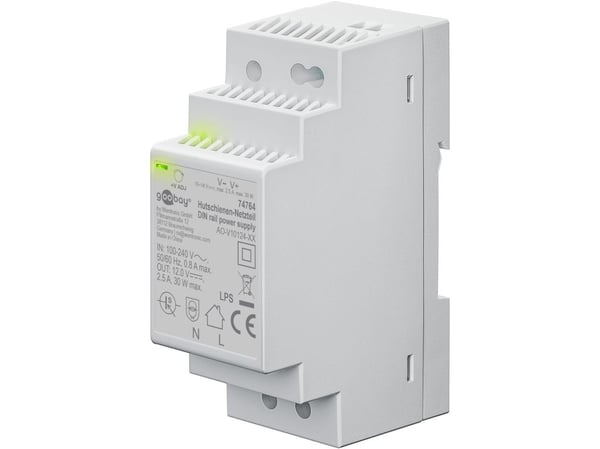 Virtalähde DIN-kiskoon 12 V (DC), 2,5 A, 30 W