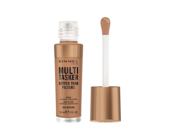 Rimmel London Multi Tasker Primer, Highlighter + Glow Booster (005 Medium) 30 ml