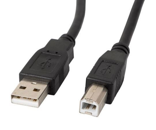 Lanberg - USB-kabel - USB (hane) till USB typ B (hane) - USB 2.0 - 50 cm - svart