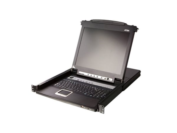 KVM-konsoll Aten LCD ATEN CL5708M, USB-PS/2, VGA, 8 porter, DE-oppsett