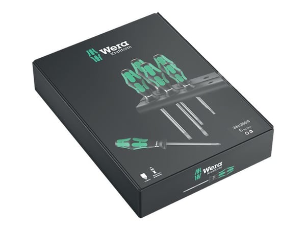 Wera Kraftform Plus - Serie 300 334/355/6 - Skruvmejseluppsättning - 6 delar
