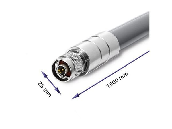 Qoltec 57026, 10 dBi, 0.868 GHz, 10 dBi, 50 O, Ympyräsäteilyantenni, N-tyyppi