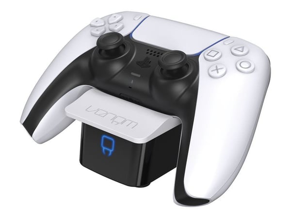 Venom Single Docking Station - Laddningsställ - 2 utdatakontakter (dockningsanslutning, USB) - på kabel: USB-C - för Sony DualSense; Sony PlayStati...