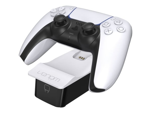 Venom Single Docking Station - Laddningsställ - 2 utdatakontakter (dockningsanslutning, USB) - på kabel: USB-C - för Sony DualSense; Sony PlayStati...