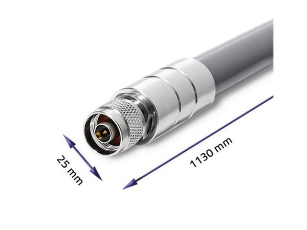 Qoltec 57025, 8 dBi, 0.868 GHz, 8 dBi, 50 O, Ympyräsäteilyantenni, N-tyyppi