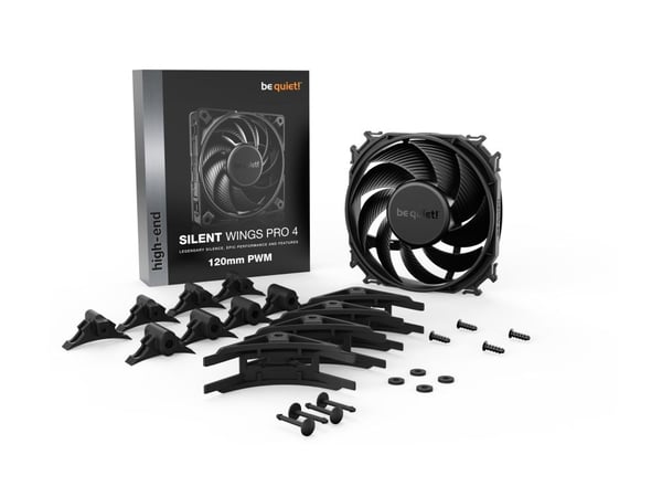 be quiet! Silent Wings Pro 4 PWM - Kabinettvifte - 120 mm - svart be quiet! Silent Wings Pro 4 PWM - Kabinettvifte - 120 mm - svart