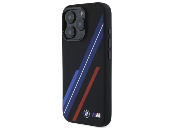 BMW BMHMP16X23SSPK Apple iPhone 16 Pro Max 6.9" telefonveske svart Silikon Random Lines MagSafe