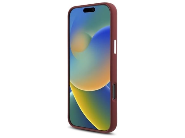 Mercedes MEHMP16X23SUMSR Apple iPhone 16 Pro Max 6.9" Silikoni puhelimen kotelo punainen raita MagSafe