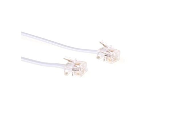 Microconnect MPK182W, 2 m, RJ-11, RJ-11, Uros, Uros, Valkoinen