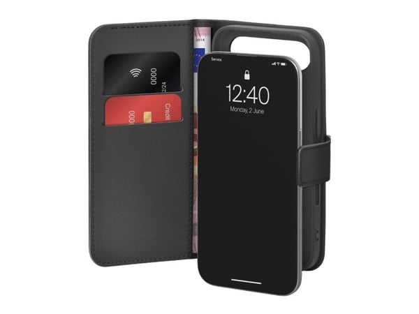 PURO PUIPC1766BOOKC8BLK, Flip case, Apple, iPhone 17 Air, Svart