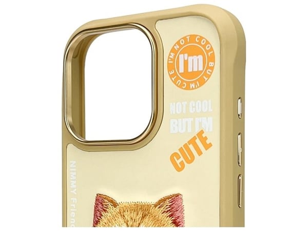 Nimmy Apple iPhone 16 Pro Max 6.9" dėklas telefonui haki spalvos Cool&Cute 2.0 Cat