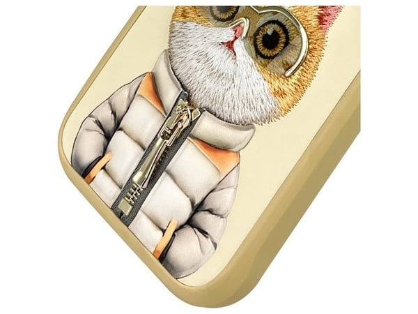 Nimmy Apple iPhone 16 Pro Max 6.9" dėklas telefonui haki spalvos Cool&Cute 2.0 Cat