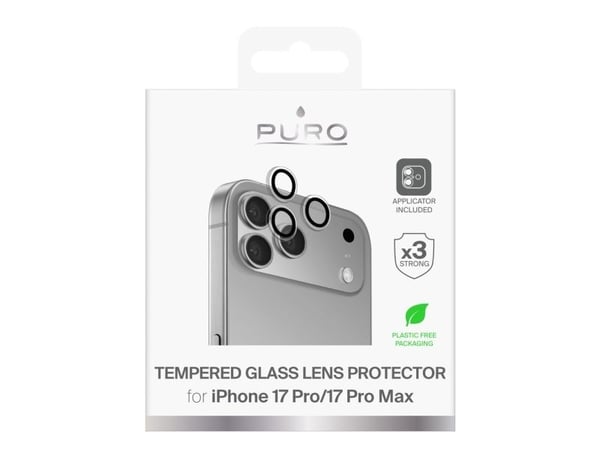 PURO PUSDGLPIPHONE17P, Apple, iPhone 17 Pro, Ripebestandig, Gjennomsiktig, 1 stykker